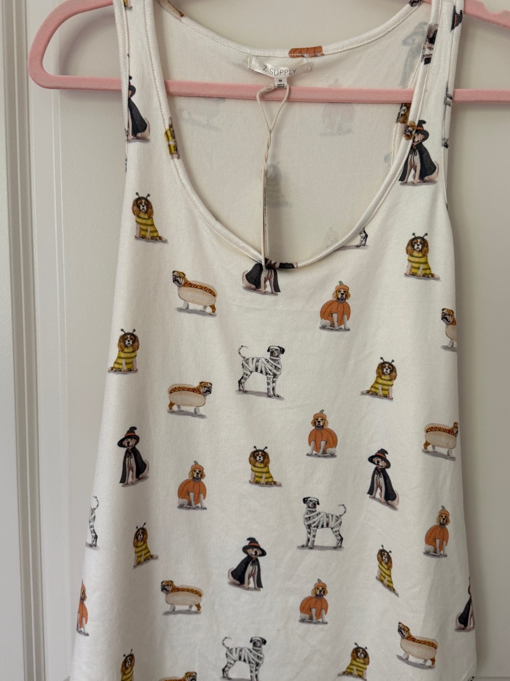 Z supply 2 piece set ,Love Pup tank med & shorts small NWT perfect for Halloween - Picture 7 of 12